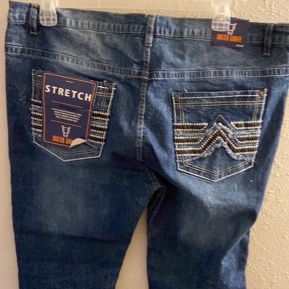 Nwt Men’s size 42×30 quilted giraffe, blue jeans T27 - Picture 5 of 8